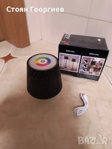 Чисто нова безжична лед лампа за бутилка с различни цветове , снимка 1