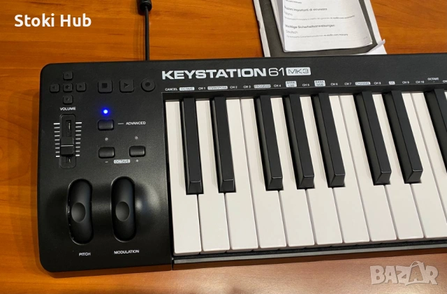 Миди клавиатура M-Audio Keystation 61 MK3 - Като Нова, снимка 4 - Други - 53896650