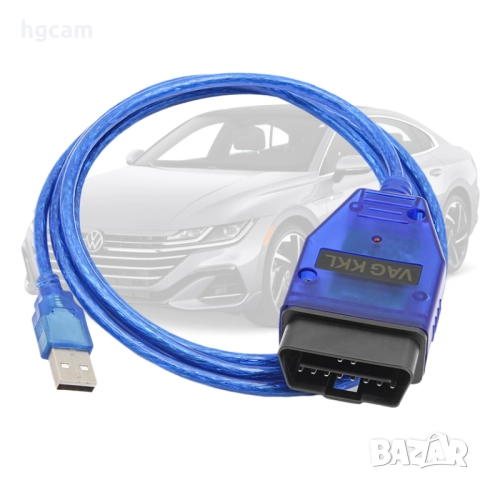 Диагностичен кабел vag com 409.1 kkl адаптер/ obd 2 usb интерфейс