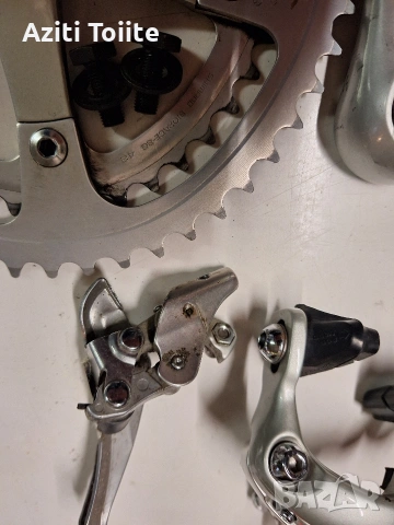 vintage groupset shimano 105 series 1051, снимка 16 - Части за велосипеди - 53017422