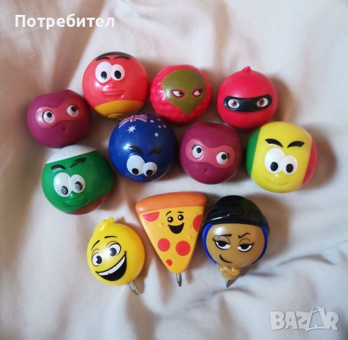 Топчовци и емоджи химикали детски играчки фигурки за колекция 