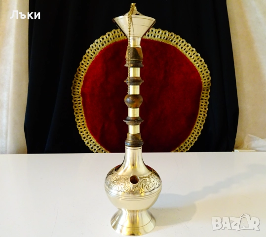 Бронзово наргиле уникат. , снимка 5 - Антикварни и старинни предмети - 51476824