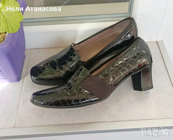 Обувки Ara-черен лак, снимка 4 - Дамски ежедневни обувки - 53876382