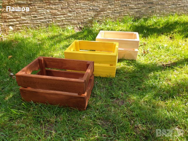 Дървени щайги,декоративни щайги декорация щайга, снимка 4 - Декорация за дома - 34376005