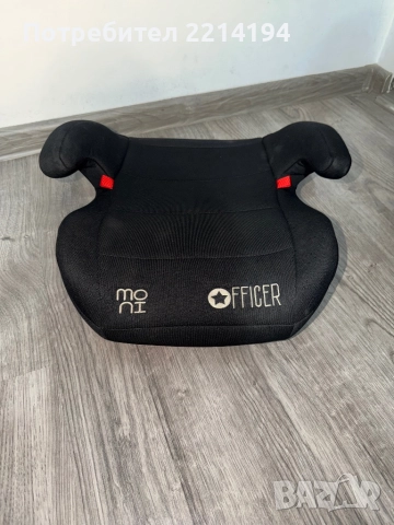 МОНИ Стол за кола - седалка 22-36 кг. OFFICER ISOFIX Черна