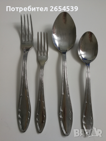 Прибори - Лъжици, вилици - неръждаема стомана Петко Денев Габрово , снимка 5 - Прибори за хранене, готвене и сервиране - 29970329