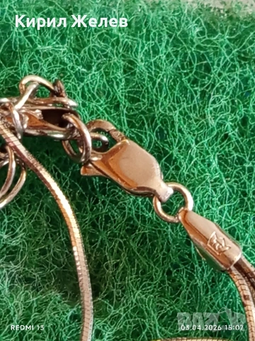 Авторско сребърно колие стил и елегантност 11940, снимка 4 - Колиета, медальони, синджири - 54079472