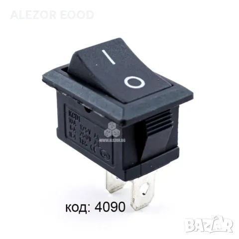 Бутон превключвател Rocker, Правоъгълен, Монтаж 19х13 mm, 6А/250VAC, снимка 8 - Друго търговско оборудване - 48958682