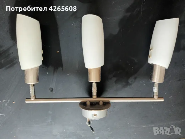 абажур с три лампиона, снимка 3 - Лампи за таван - 47566100