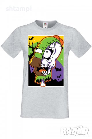 Мъжка тениска The Simpsons Homer Simpson 02,Halloween,Хелоуин,Празник,Забавление,Изненада,Обичаи,, снимка 5 - Тениски - 38136367