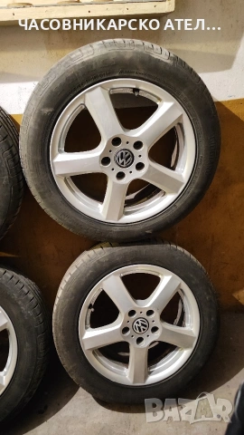 Алуминиеви джанти 16" за VW с летни гуми, снимка 8 - Гуми и джанти - 54159292