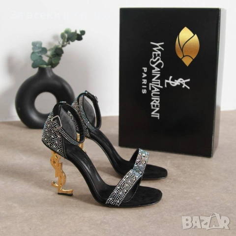 Yves Saint Laurent Дамски Сандали С Кристали На Метален Ток - Различни Цветове Код SK1314