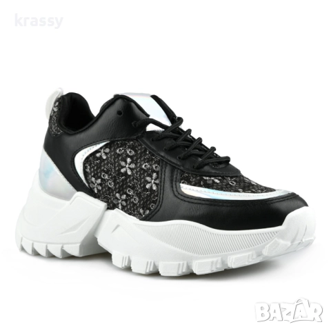 НОВИ страхотни големи дамски маратонки с висока подметка (номер 39)