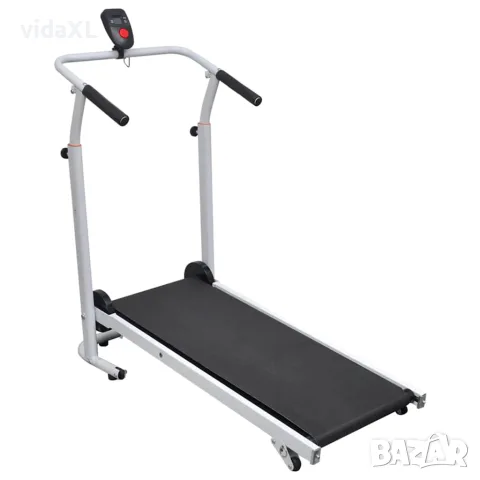 vidaXL Мини бягаща пътека, сгъваема, 93x36 см, черна