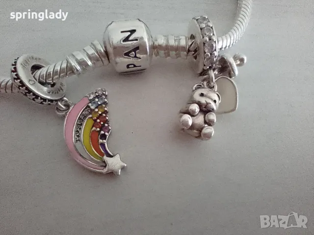 Гривна Пандора с талисмани, снимка 4 - Гривни - 49694919