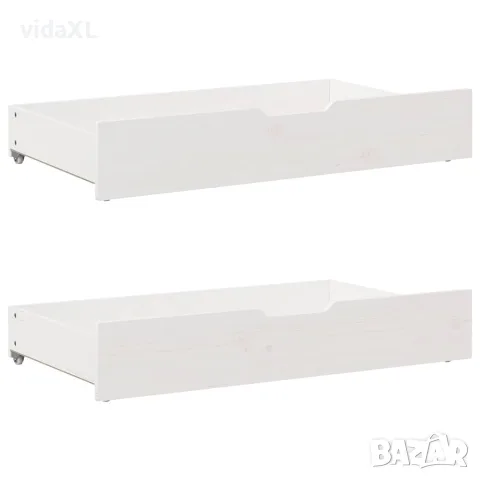 vidaXL Детско легло рамка с чекмеджета без матрак 80x200 см бор масив, снимка 6 - Спални и легла - 56146961