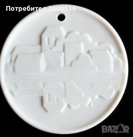 ПЛАКЕТ /МЕДАЛ/ ОТ МАЙСЕНСКИ ПОРЦЕЛАН - ГЕРМАНИЯ                   