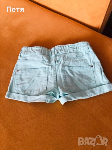H&M Резидави дънкови къси панталони за момиче, снимка 3 - Детски къси панталони - 37518687
