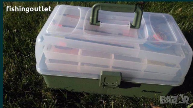  Троен рибарски куфар , снимка 5 - Такъми - 30881801