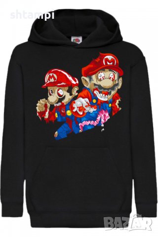 Детски Суитчър/Суитшърт Mario Zombie 2,Super Mario,Игра,Подарък,Изненада,Забавление,Рожден Ден