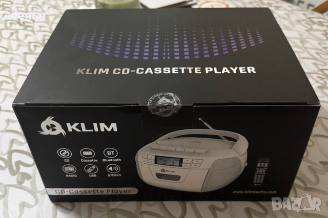 KLIM CD плейър с касетофон и рекордер, AM/FM радио, USB, Bluetooth, снимка 10 - Радиокасетофони, транзистори - 52636809