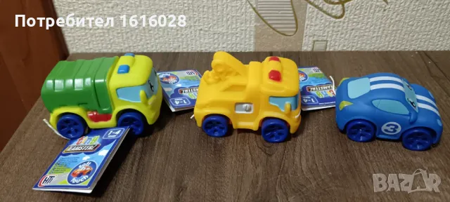 Коли играчки Tiny Teamsterz.Камион за боклук,Влекач,Спортен автомобил., снимка 4 - Коли, камиони, мотори, писти - 48493740