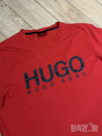 Мъжка тениска Hugo Boss | L размер, снимка 3 - Тениски - 56204609