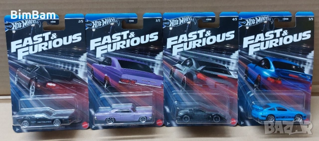 Колички Hot Wheels Fast & Forious / Хот Уилс - 4 модела / 009