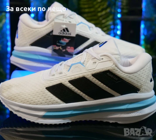Adidas Ures Дамски Маратонки🔝Дамски Спортни Обувки Адидас Юрес Цвят Бяло И Синьо Код SM-37, снимка 1
