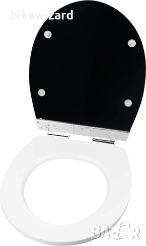 Тоалетна чиния Cornat KSDSC362 "Черен блясък" - Меко LED осветление през нощта, снимка 3 - Други стоки за дома - 52633562