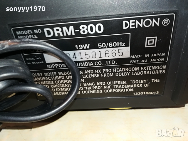 sold out-DENON DRM-800 3 HEAD MADE IN JAPAN-ВНОС SWISS 2004221637, снимка 18 - Декове - 36520874