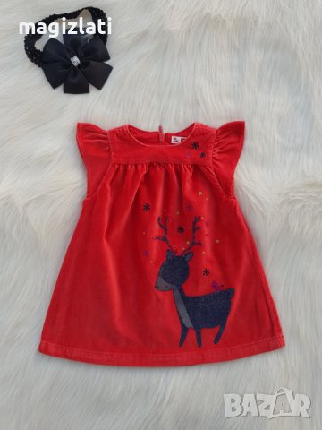 Коледна рокля за бебе 3 месеца, снимка 8 - Бебешки рокли - 38704510