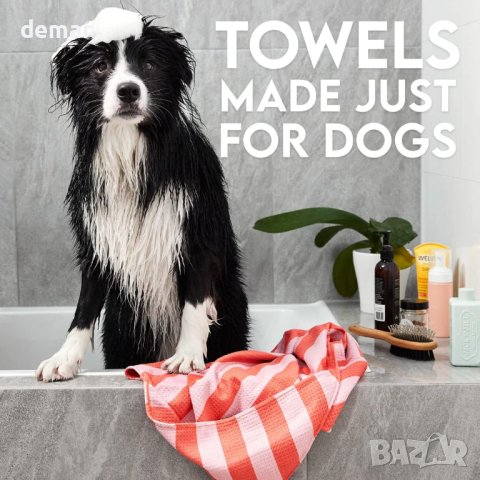 Dock & Bay Pet Towel - абсорбираща и бързосъхнеща кърпа - 120х70 см, снимка 6 - За кучета - 42339687