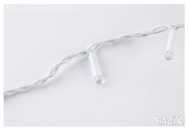 Коледни лампички тип "Падащ сняг" / бяла светлина / 70 led светлини, снимка 2 - Декорация за дома - 51863165