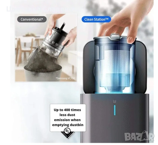 Безкабелна прахосмукачка Samsung Jet 85 Premium VS20C852FTB със самопочистваща станция, снимка 3 - Прахосмукачки - 54135645