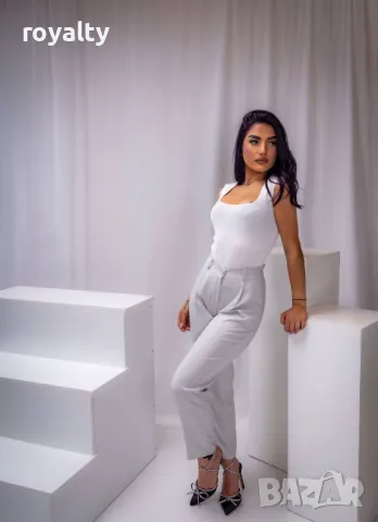 Бял дамски панталон , снимка 2 - Спортни екипи - 49702905