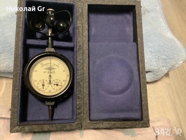 Ръчен анемометъра производство СССР 1971 години за измерване на скоростта на вятъра