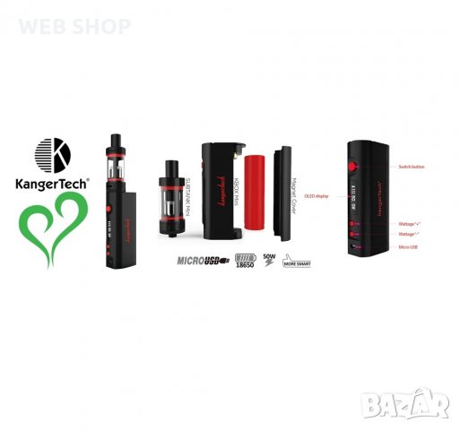 Електронна Цигара Kanger SUBOX Mini Starter Kit, снимка 2 - Електронни цигари - 32142254