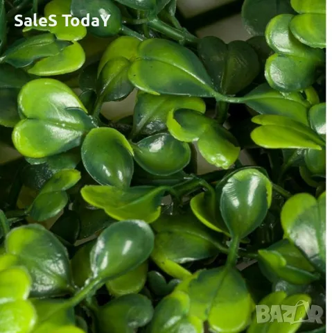 Изкуствени растения за стена, Детелина Плочка, Декоративна трева, 50*50см, снимка 2 - Декорация за дома - 49661841