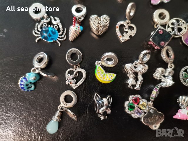 НОВИ! Сребърни талисмани за гривна Пандора! , снимка 6 - Гривни - 42900359