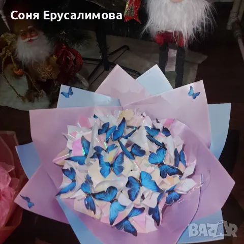 Букет от 101вечни рози, снимка 4 - Изкуствени цветя - 47316671