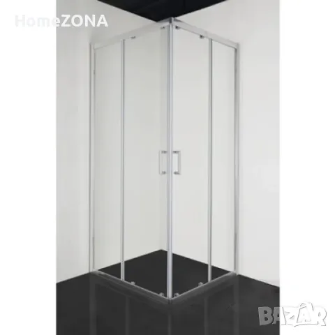 Квадратна душ кабина SURF U, 90х90х180 см, прозрачно стъкло, хром