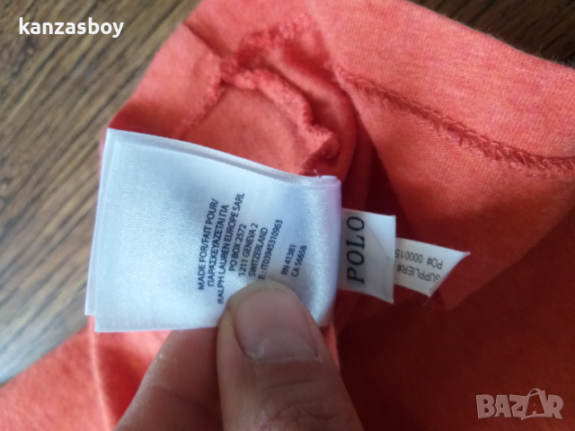 polo by ralph lauren - страхотна мъжка тениска КАТО НОВА, снимка 6 - Тениски - 36460911