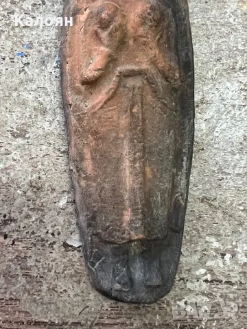 Старинна теракотена фигурка Нео-Вавилонска , снимка 3 - Други ценни предмети - 47312007