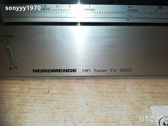nordmende tu 1000 hifi tuner-внос switzerland 1410201732, снимка 9 - Ресийвъри, усилватели, смесителни пултове - 30419177