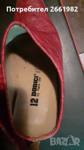 Червени чехли на ток, снимка 3 - Чехли - 37199632