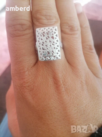Сребърен винтидж пръстен - модел KR247, снимка 6 - Пръстени - 51405012