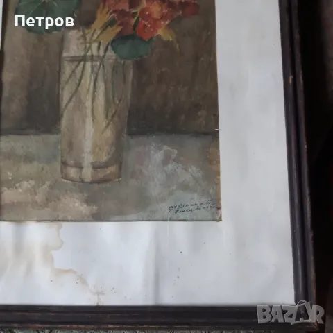 картина акварел 53/41 см, снимка 3 - Картини - 49815565