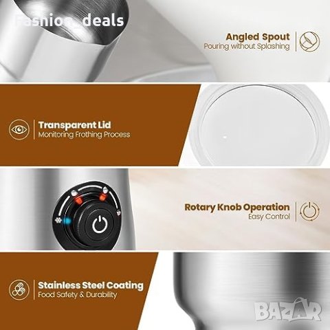 Нов уред от Неръждаема стомана за Лате, Капучино машина за пяна мляко, снимка 2 - Други стоки за дома - 42748431