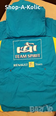 Vintage RENAULT F1 Team Racing Hooded Raincoat Jacket Team Spirit Mild Seven, снимка 6 - Якета - 35197263